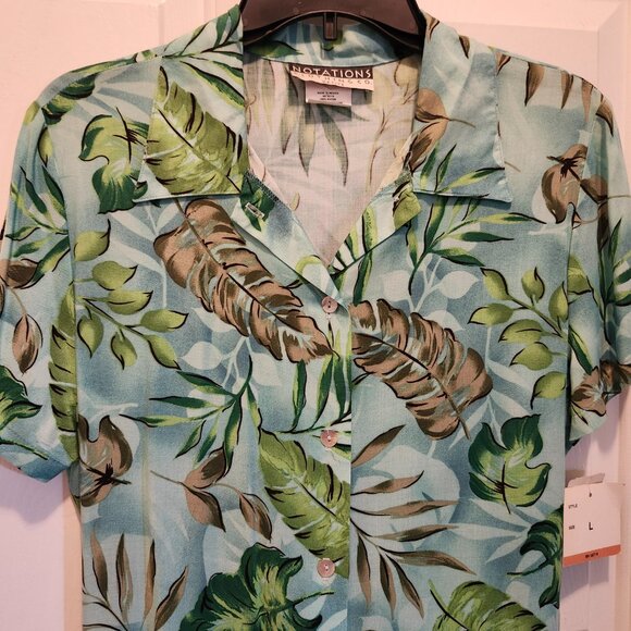 NWT Notations Petite Dress Sz L Button down Front - Picture 8 of 10